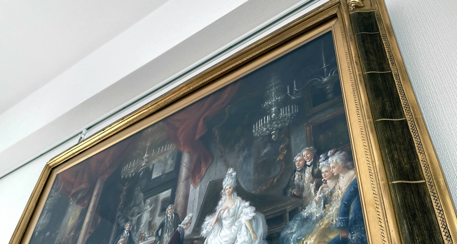 熊本市中央区マンション・プレミスト大江本町の11階各部屋にピクチャーレールを設置