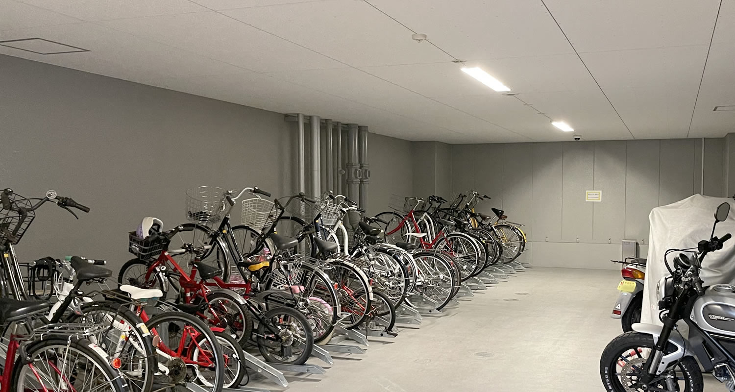プレミスト大江本町マンション屋内駐輪場